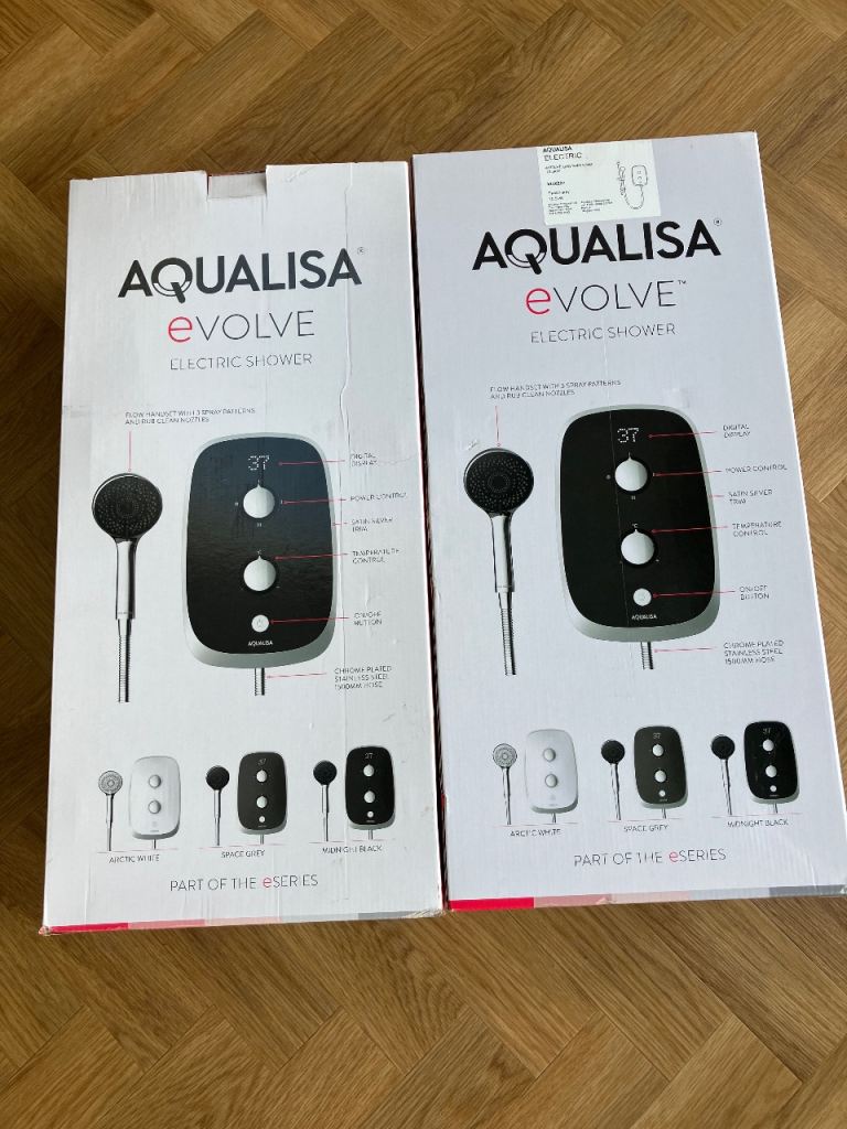 Electric showers, bar showers, bath taps and basin taps