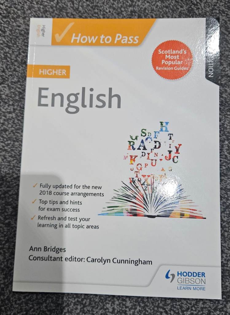 Hodder Gibson 'How to Pass Higher English' Revision Guide, Second Edition
