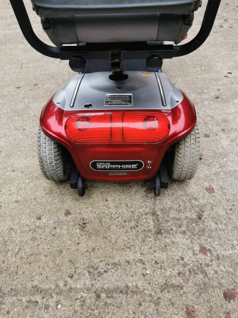 Red sterling sapphire mobility scooter 