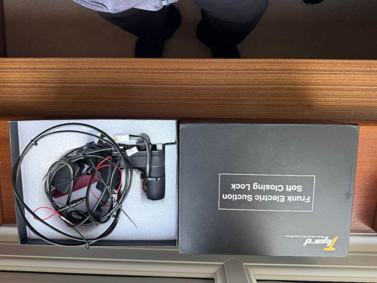 Model 3 soft closing frunk