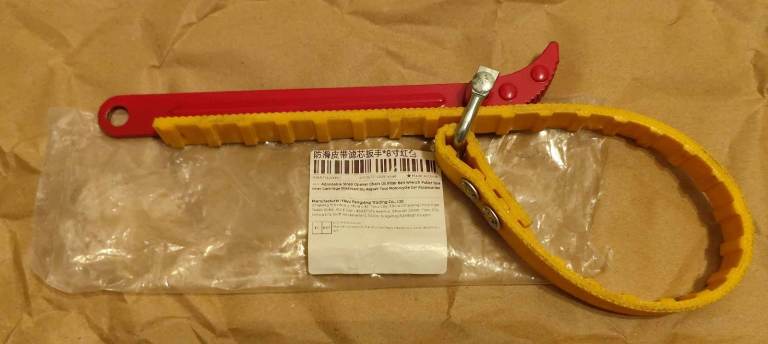 Adjustable Strap Opener Oil Filter Belt Wrench Water Filter Housing Wrench £10