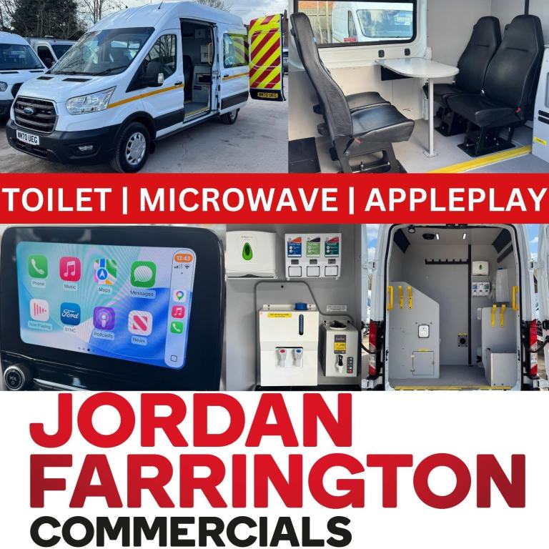 2021 FORD TRANSIT L3H3 350 UTILITY SPEC EURO 6 WELFARE CREW MESS VAN LOW MILEAGE