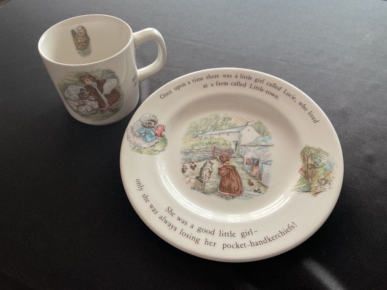 Wedgewood Mrs Tiggy-Winkle Cup & Plate Set in very good condition