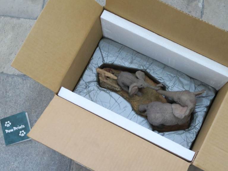 image for Rare Paw Prints Elephants Figure