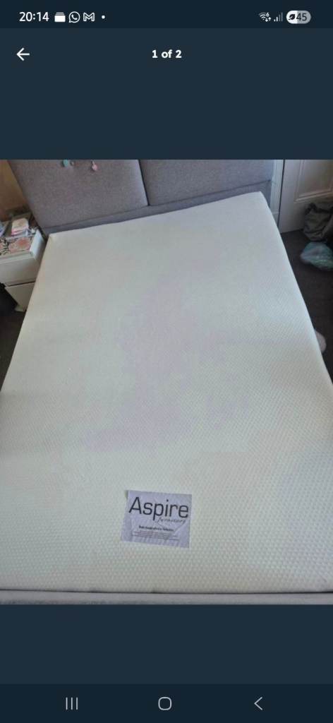 Memory foam double mattress