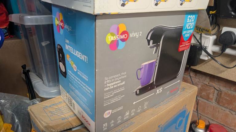 Tassimo Vivy 2 Coffee Machine – Brand New, Black
