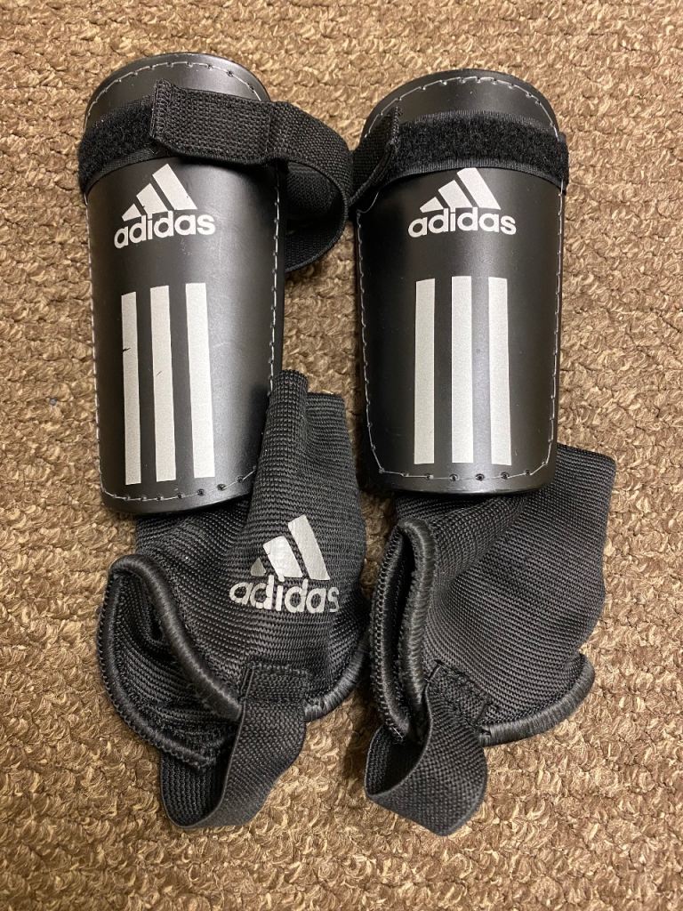 adidas shin guards - kids size S