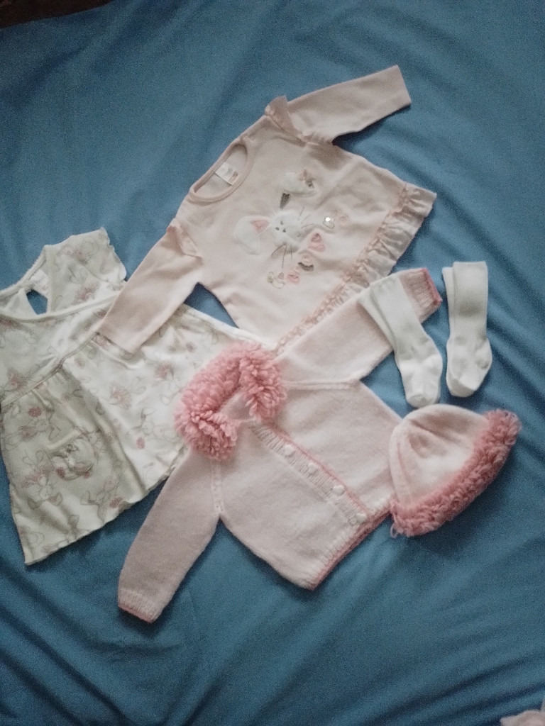 BABY GIRLS CLOTHES BUNDLE. BIRTH -  3 months for Autumn/Winter. All exc. cond.