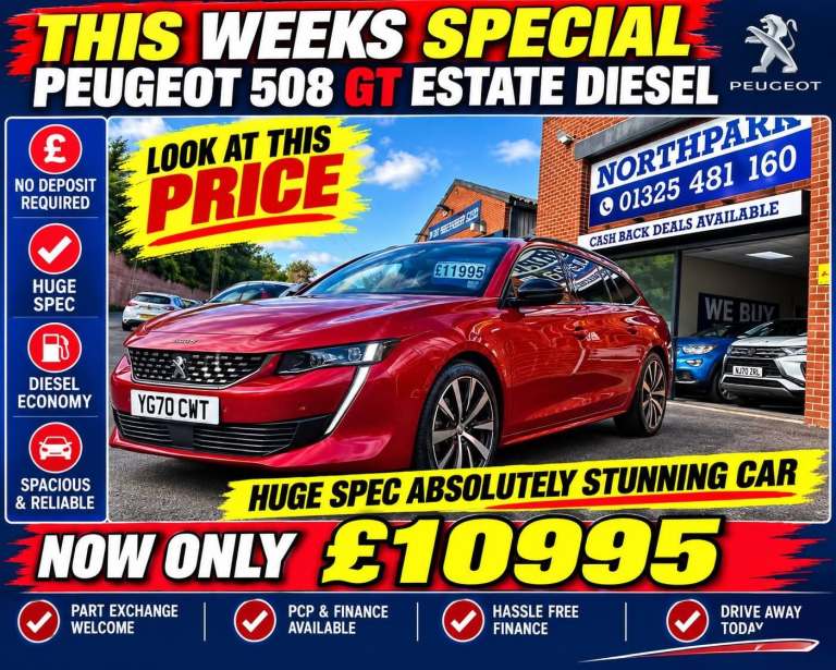 2021 Peugeot 508 1.5 BlueHDi GT Line 5dr ESTATE Diesel Manual