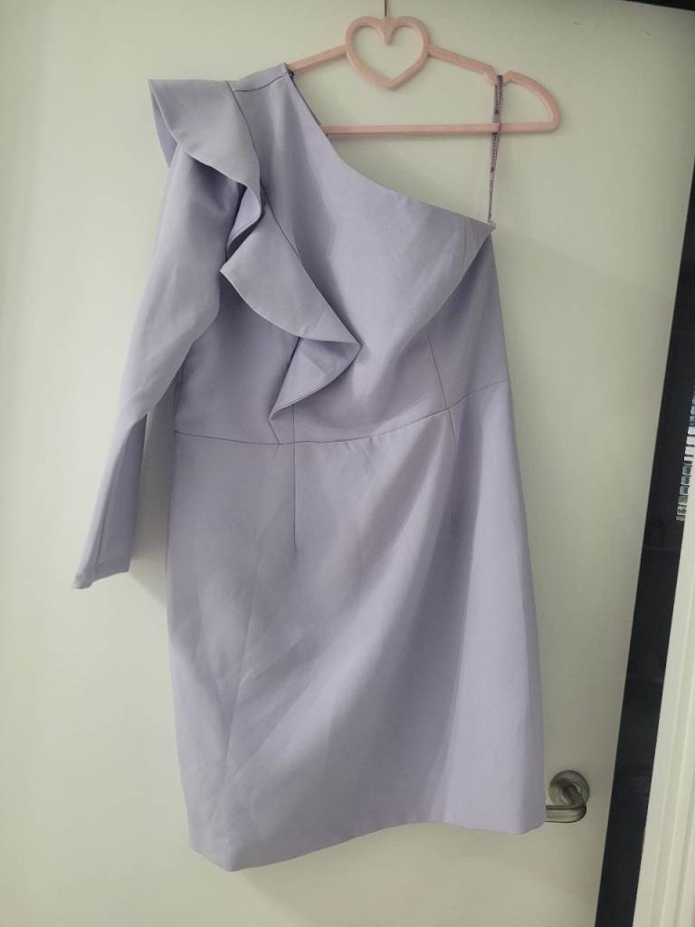 image for Chi chi london One Shoulder Blazer Mini Dress, Lilac