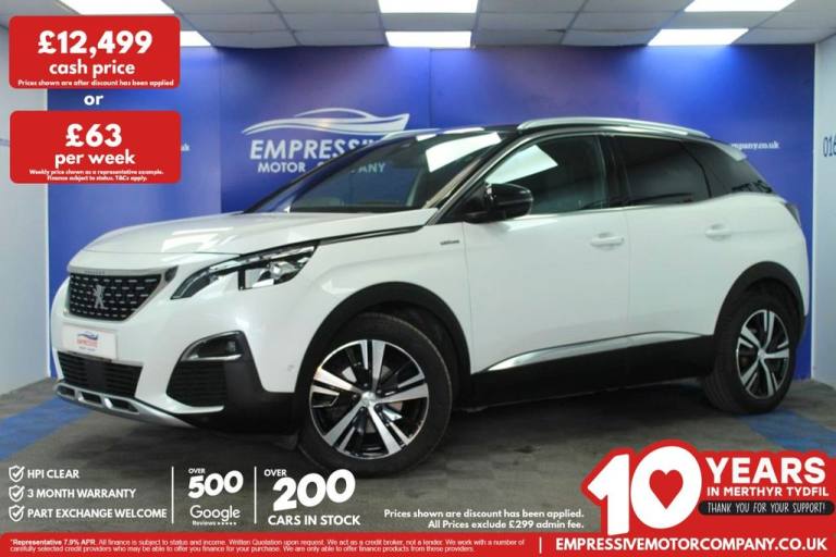 2019 69 PEUGEOT 3008 1.5 BLUEHDI GT LINE SUV 5DR DIESEL EAT EURO 6 (S/S) (130 PS