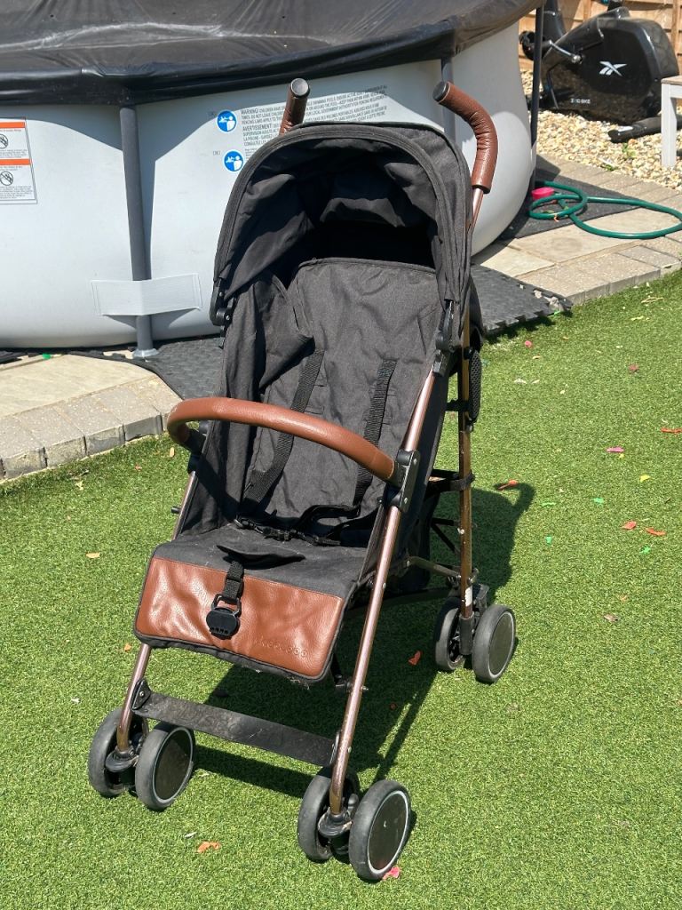 Black and Brown Baby Pushchair/Stroller – Good Condition