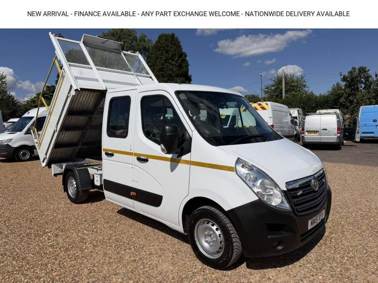 2019 Vauxhall Movano 2.3 CDTi 3500 BiTurbo Dropside Tipper Double Cab 4dr Diesel Manual FWD L3 E ...