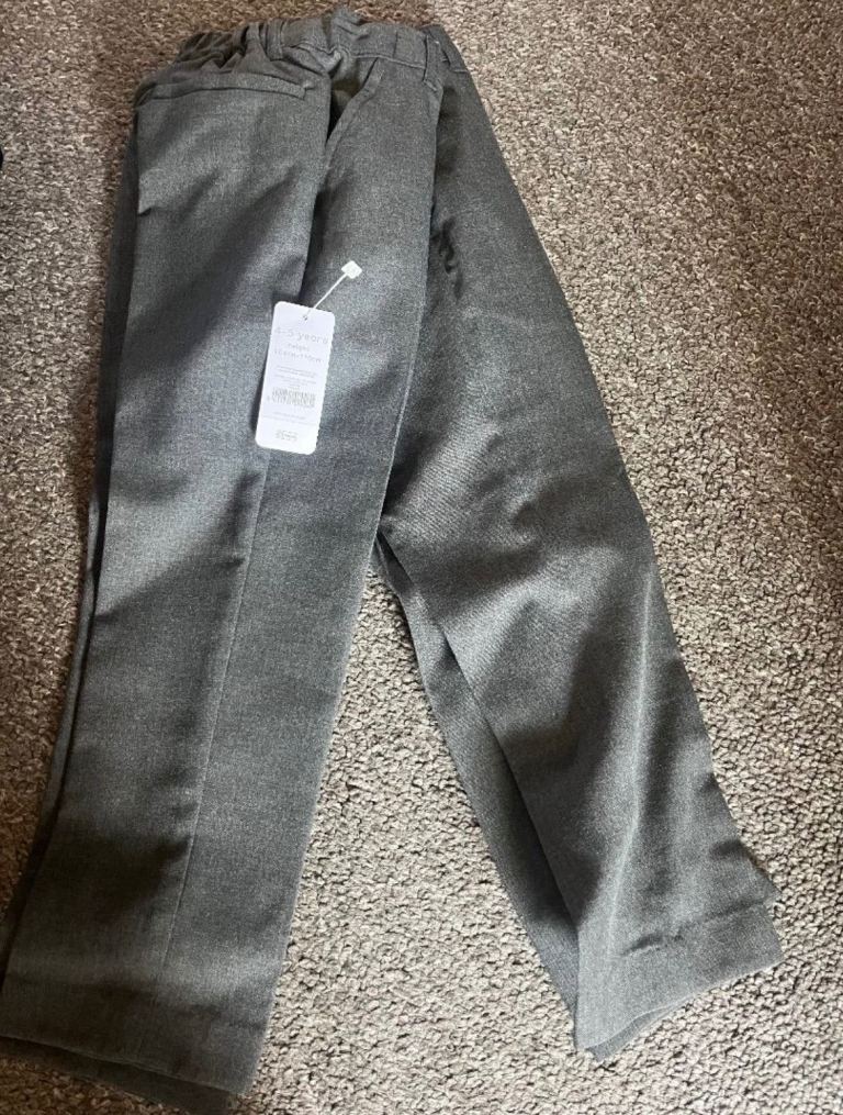 New Grey Kids Trousers 4-5 Years (104-110cm)