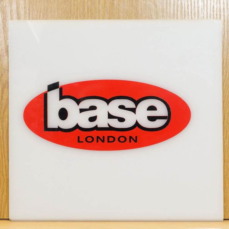 Designer Branded Sign "base LONDON" White Translucent Acrylic UK Made