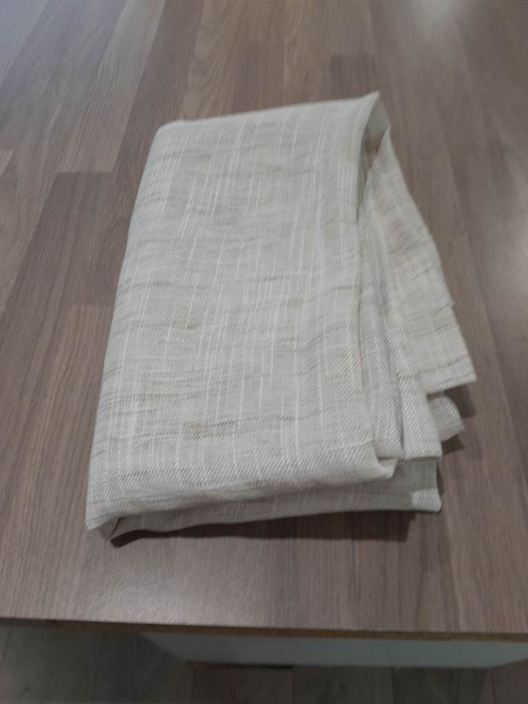 Brand New Cream/Grey Eyelet Curtains 