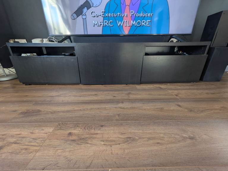 image for Black TV stand 