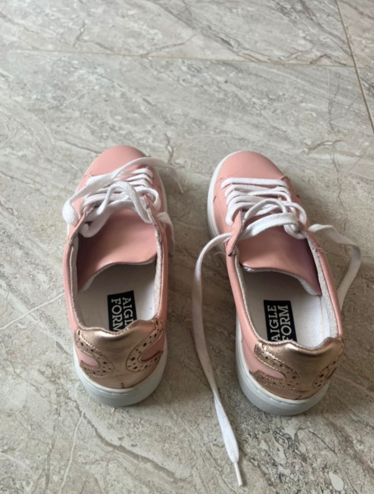 Pink aigle shoes