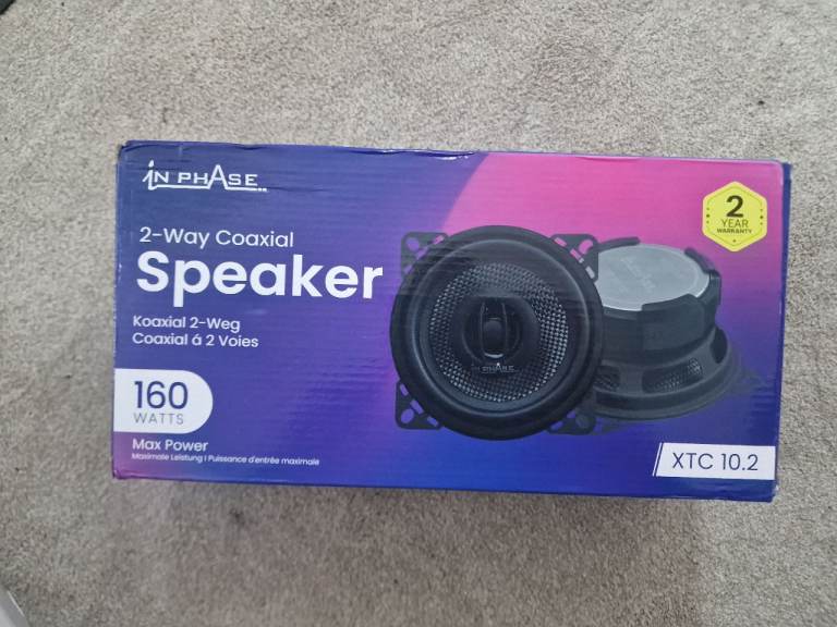 NEW INPHASE XTC 10.2 SPEAKERS - 4 INCH