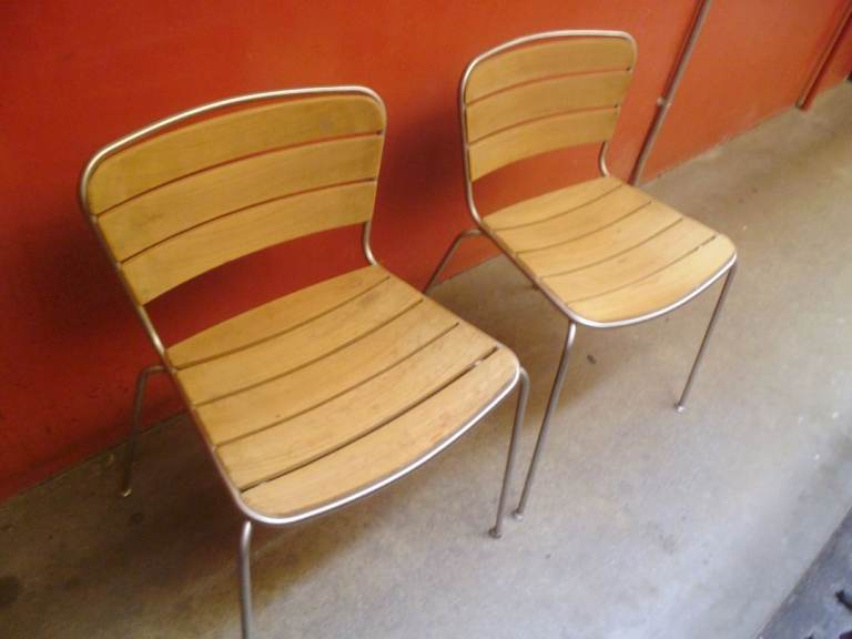 PAIR OF CHAIRS,SUITABLE FOR INDOOR OR OUTDOOR USE.