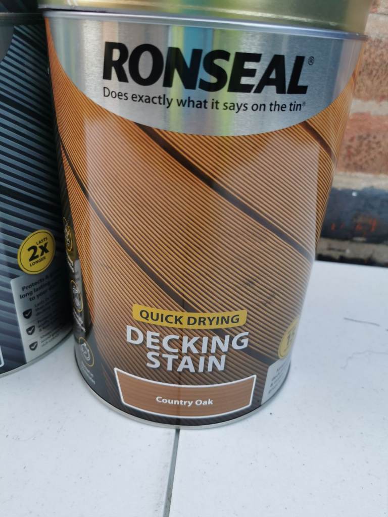 RONSEAL Q/D DECKING STAIN COUNTRY OAK 5L,PAINT