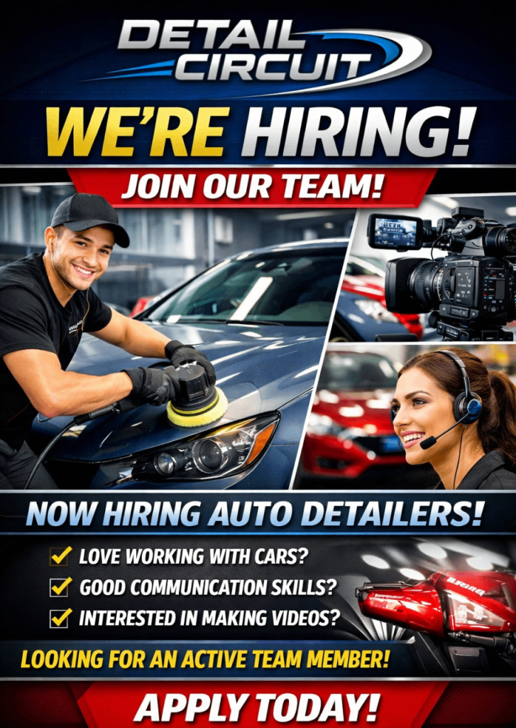 JOB VACCANCY FOR A CAR DETAILER
