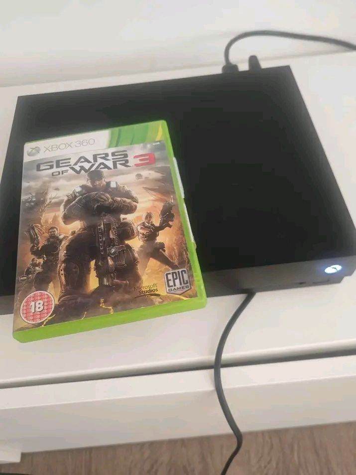 Xbox One X Console – Black, with Gears of War 3