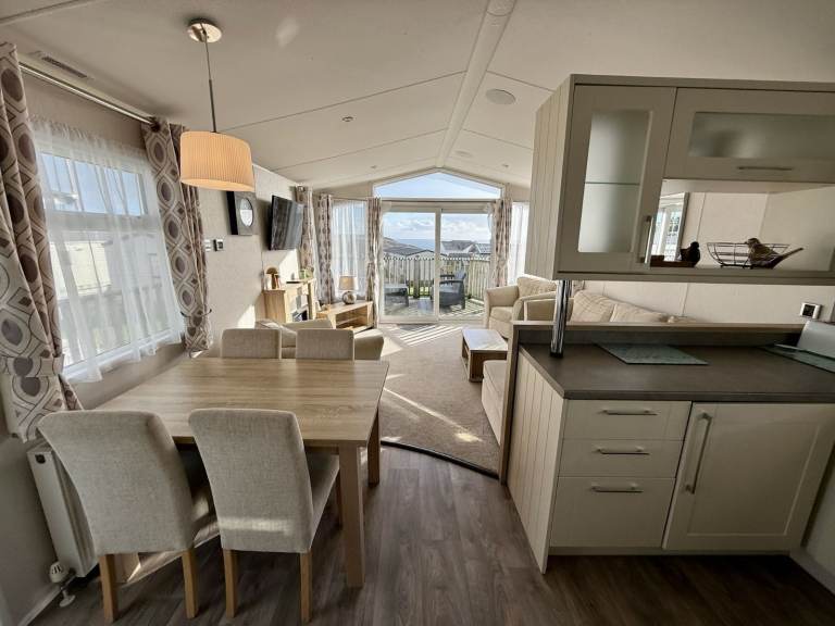 Willrby Aspen on private sale at Seaview Gorran Haven, Cornwall PL26 6LL sea views and deck