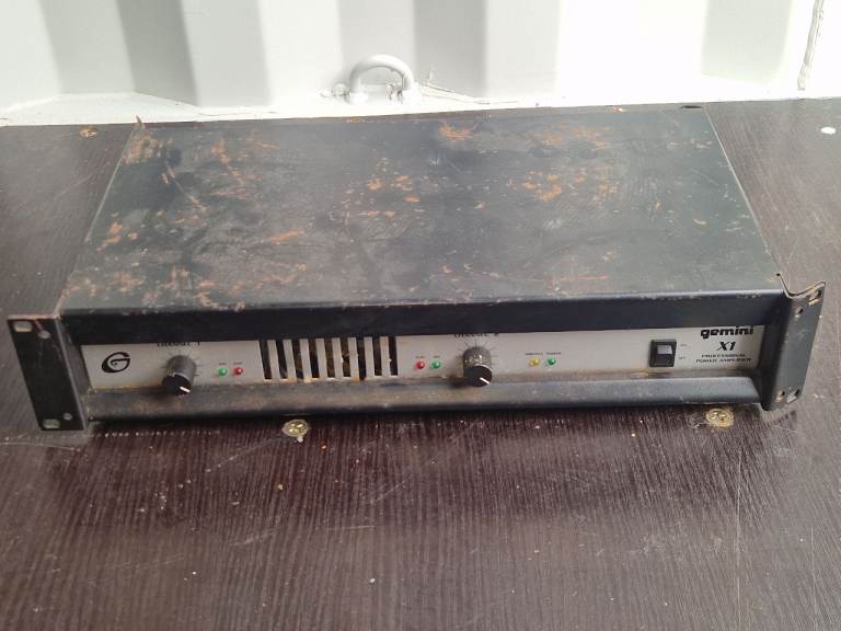 Gemini X1 Professional Power Amplifier – Fair Condition