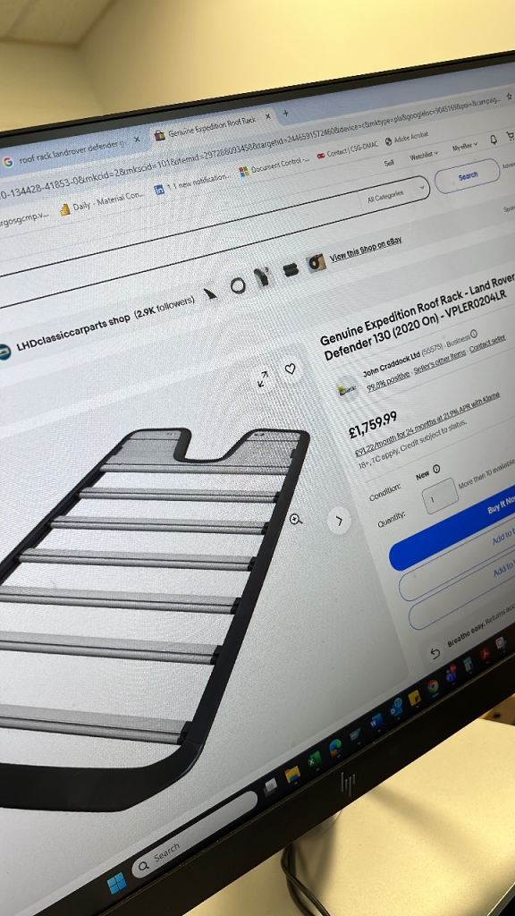 L663 Land Rover Genuine Expedition roof rack