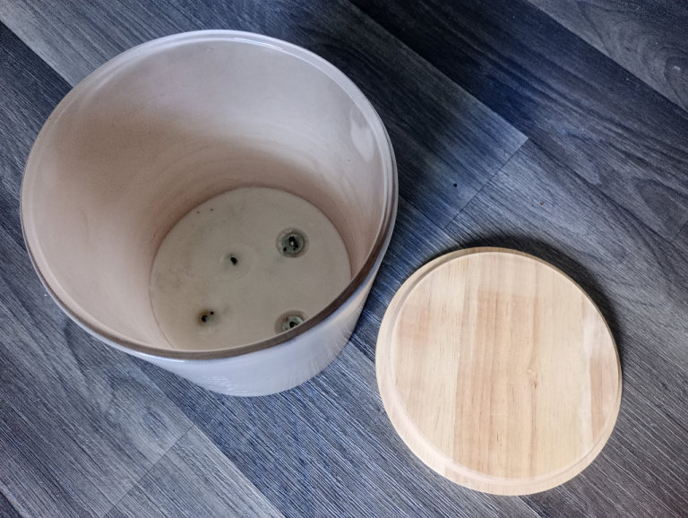 EMPTY Sea & Sand Coconut & Palm 53 OZ Candle Jar and lid 