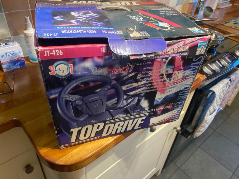 Top Drive JT-426 Racing Wheel & Pedals for PlayStation – Good Condition