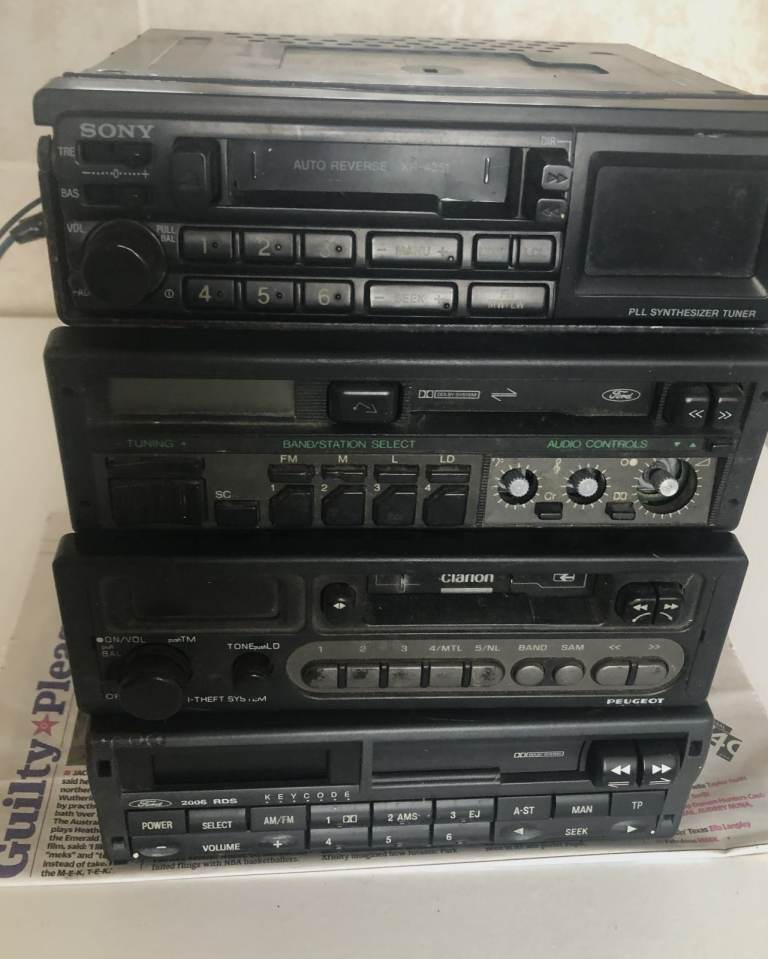 Various car radio/ cassette players