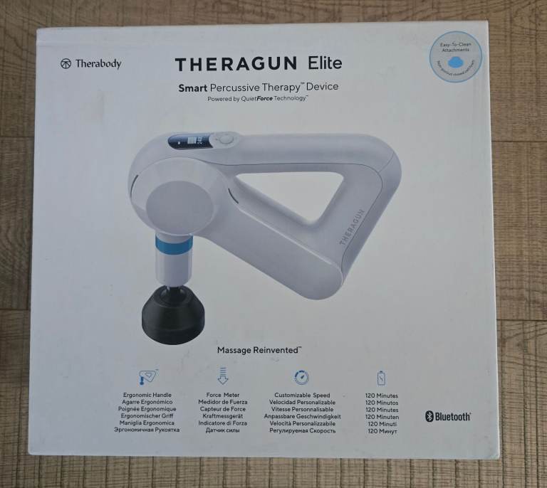 Theragun Elite Percussive Therapy Massage Gun - White - Excellent condition 