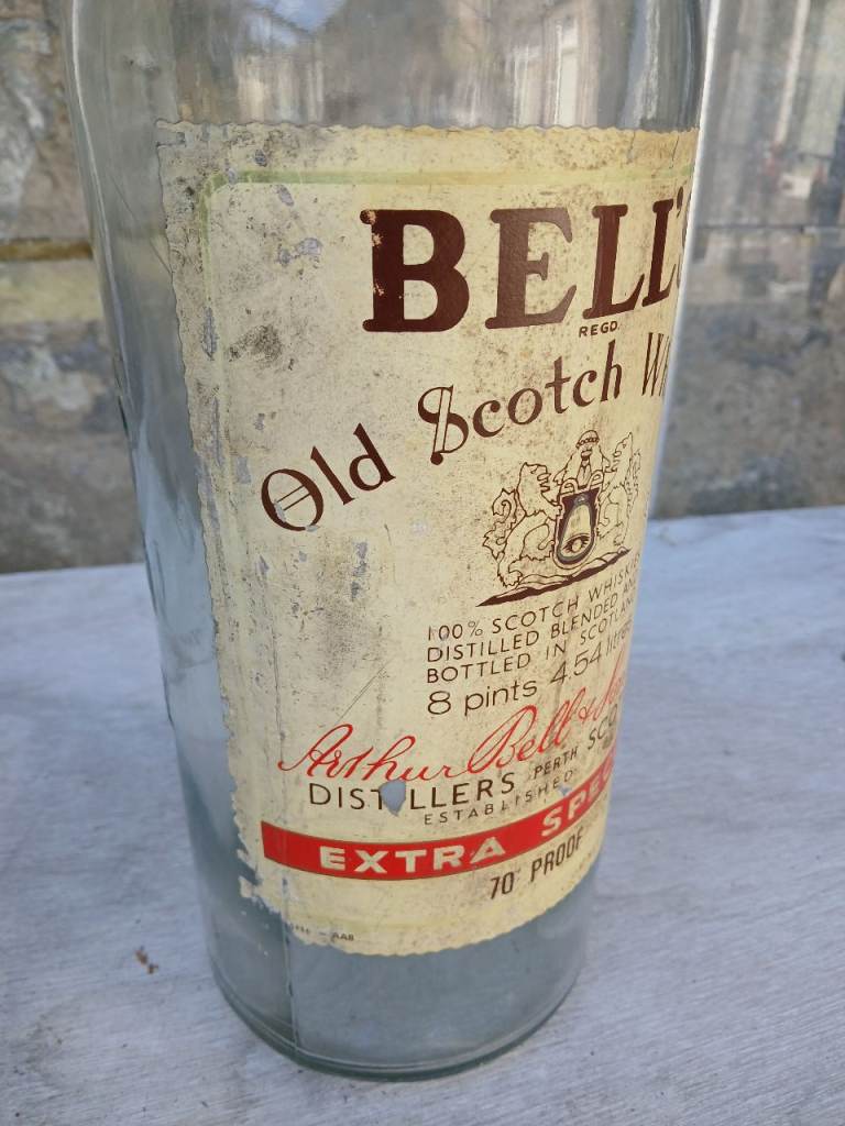 BELL'S gallon whisky bottle (empty !)