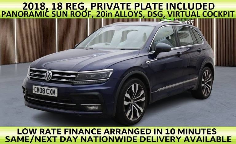 2018 08 VOLKSWAGEN TIGUAN 2.0 TSI R-LINE SUV 5DR PETROL DSG 4MOTION EURO 6 (S/S)