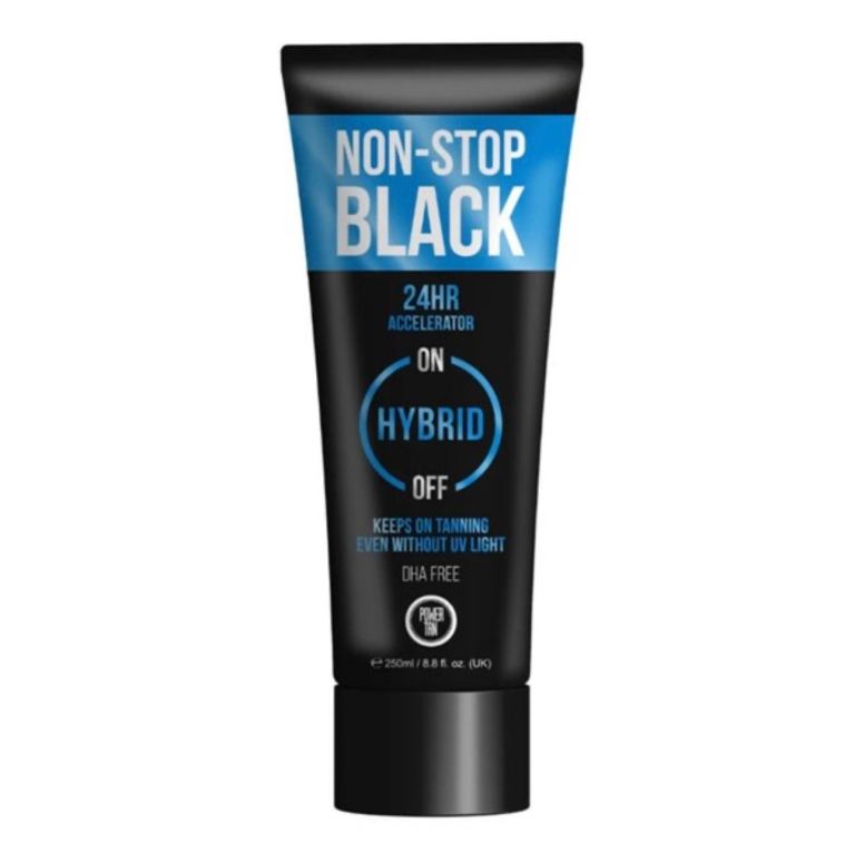 Power Tan Non-Stop Black 24HR Hybrid Tanning Accelerator 250ml