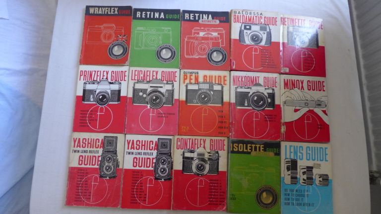 JOB LOT 15 FOCAL PRESS CAMERA & LENS GUIDES. See list below. In good vintage condition, see photos.
