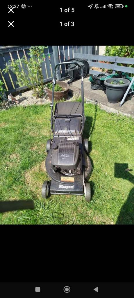 Masport Lawnmower – Good Condition, Petrol Driven