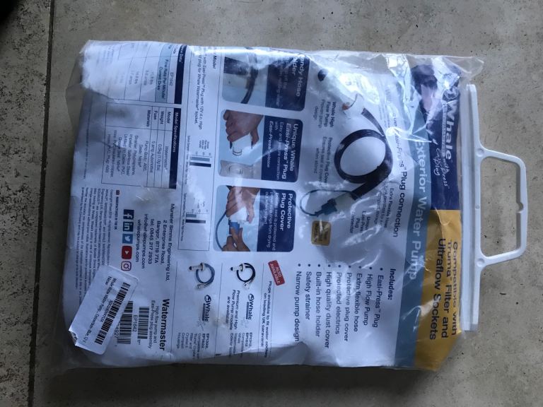 Whale water pump for caravan 