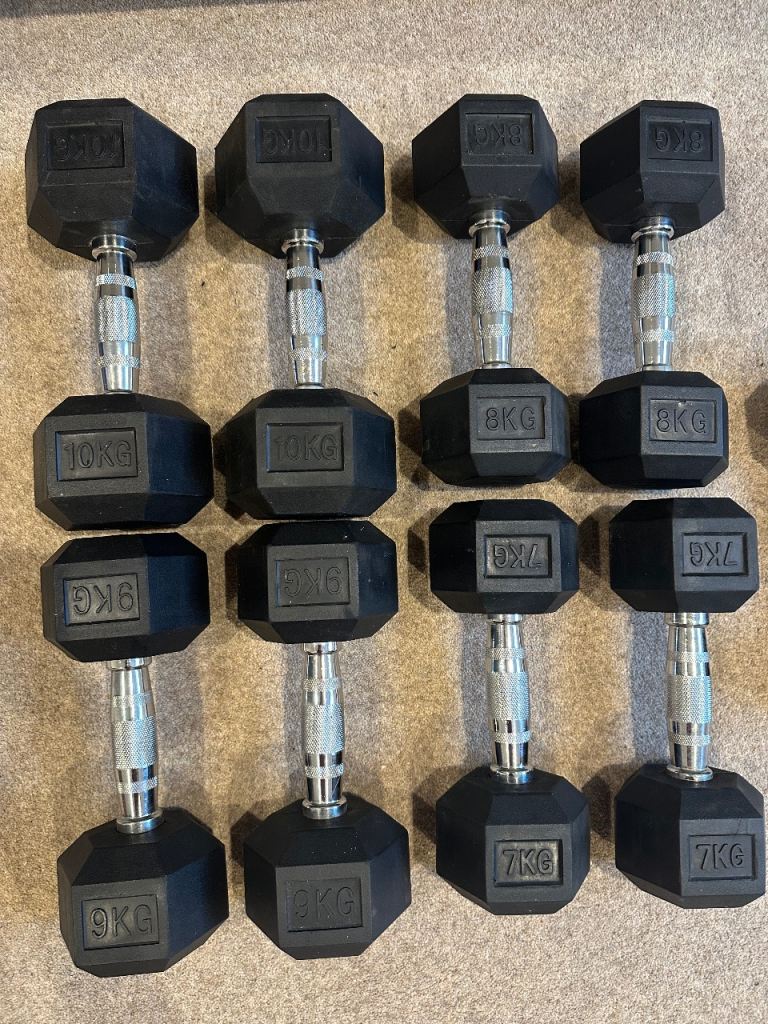 Hex Dumbbells Set – 6kg to 10kg