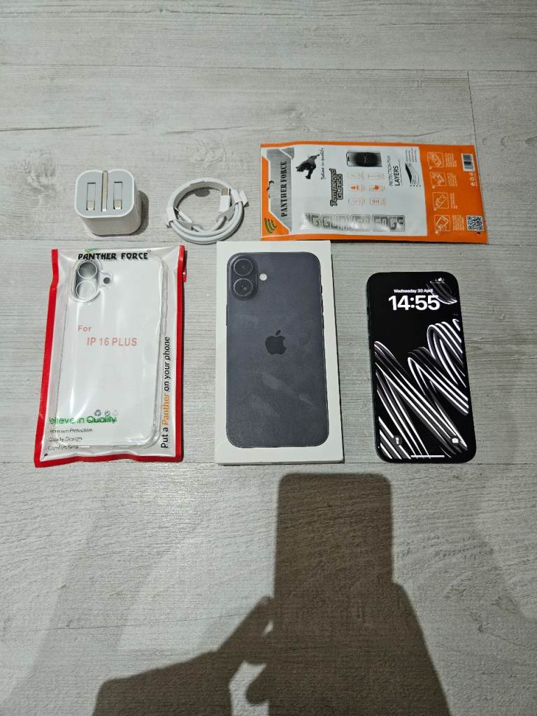 Iphone 16 Plus 5G Bundle 128GB 92% Batt Warranty I Phone