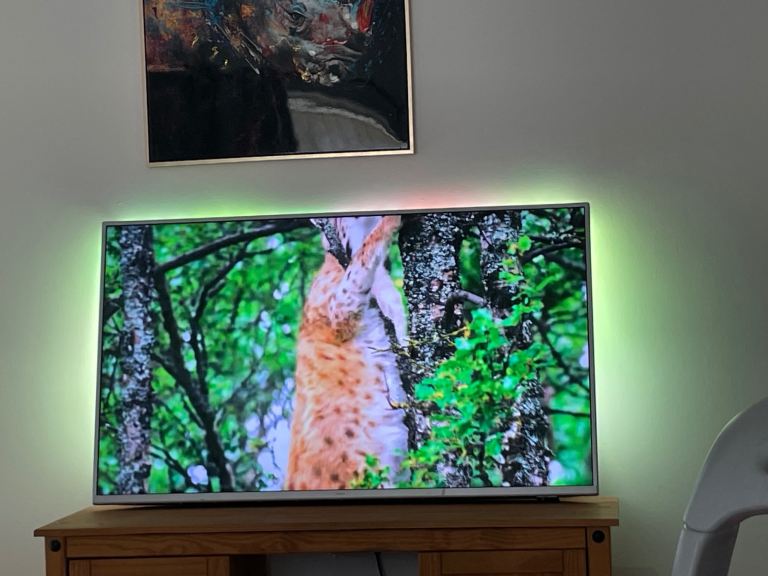 50 inch Screen TV with Ambient Lighting – Good Condition
