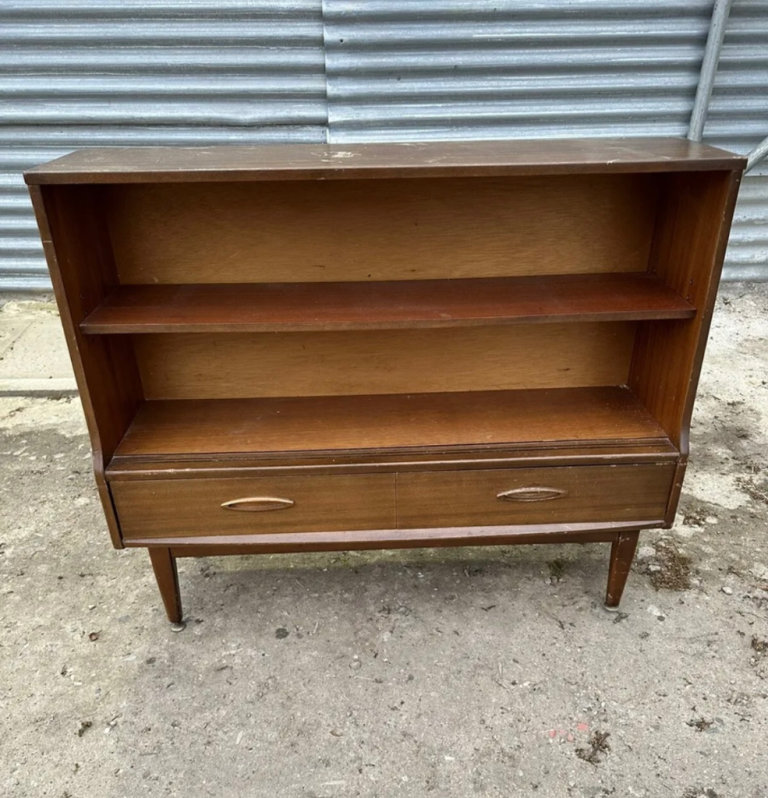 Vintage Mid 20th Century Jentique Teak Sideboard Display Cabinet Bookcase Unit