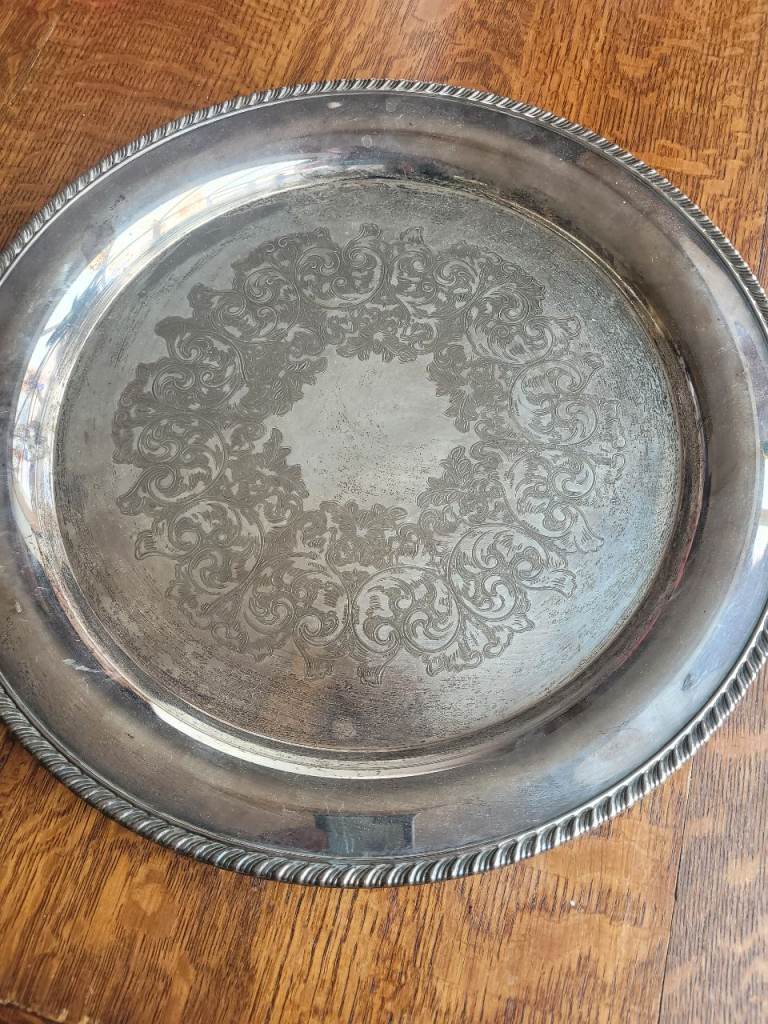 Vintage Round Serving Platter