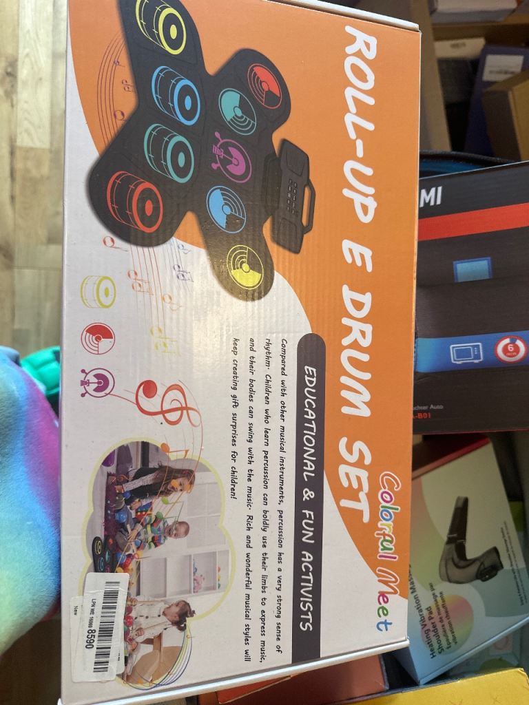 Colorful Meet Roll-Up Electronic Drum Kit – Brand New in Box