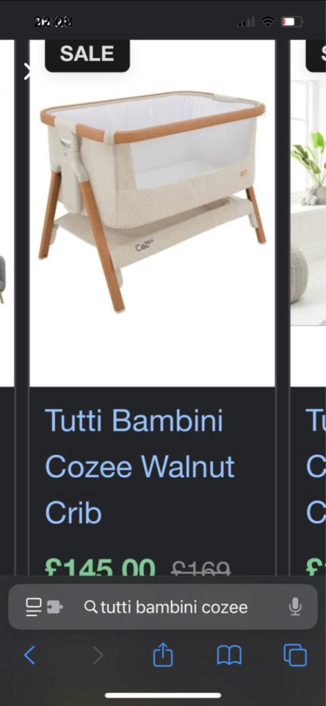 Travel cot