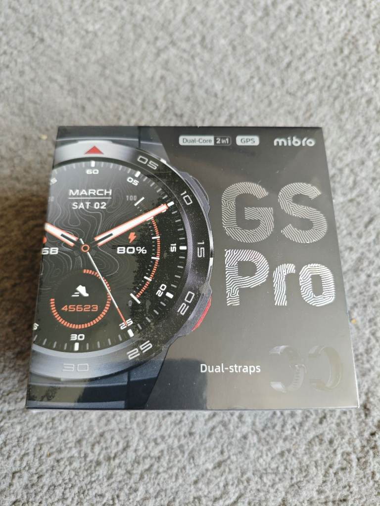 Mibro Watch GS Pro Smart Watch - Brand New, Black