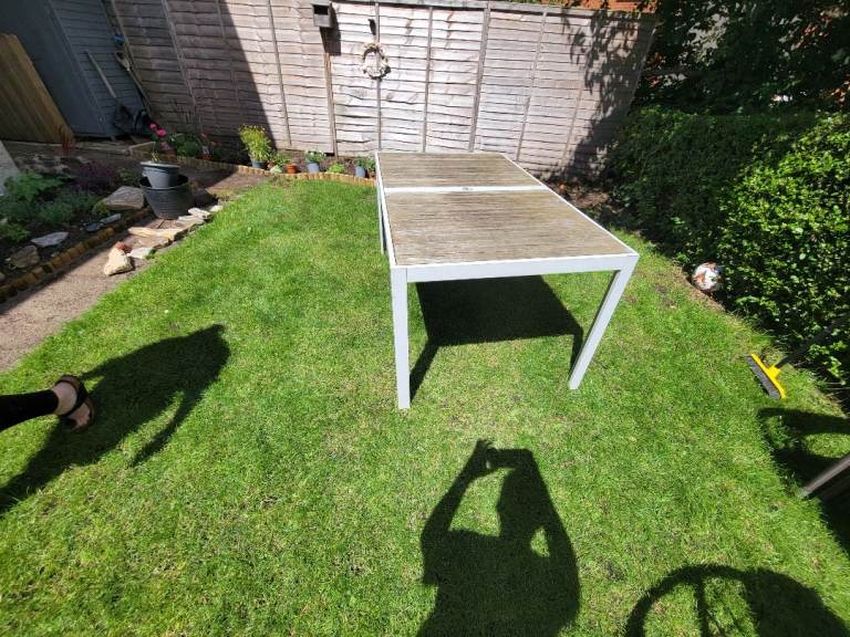 Garden table and four chairs