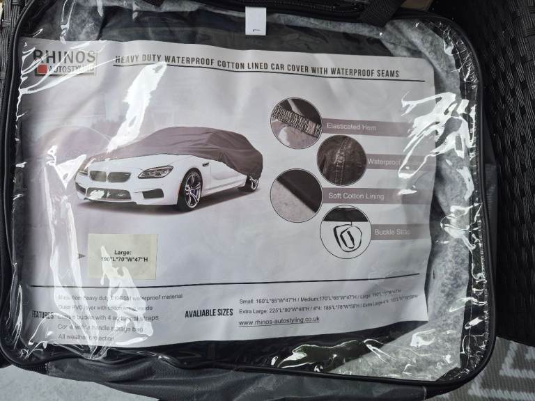 Rhinos heavy duty waterproof car cover